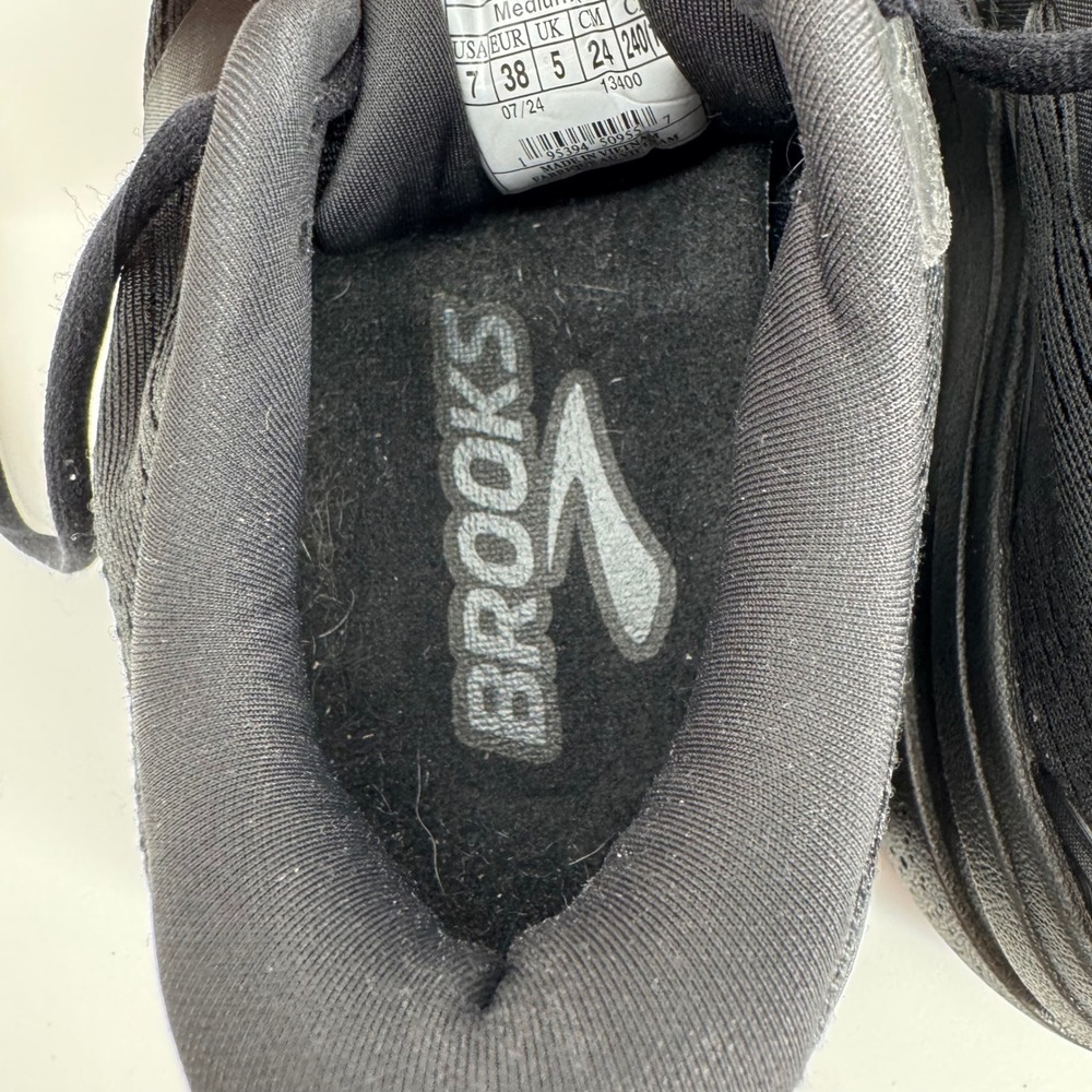 Brooks Ghost Max 2 Running Shoes Womens 7 All Black Cushioned 1204201B020 - Picture 14 of 14